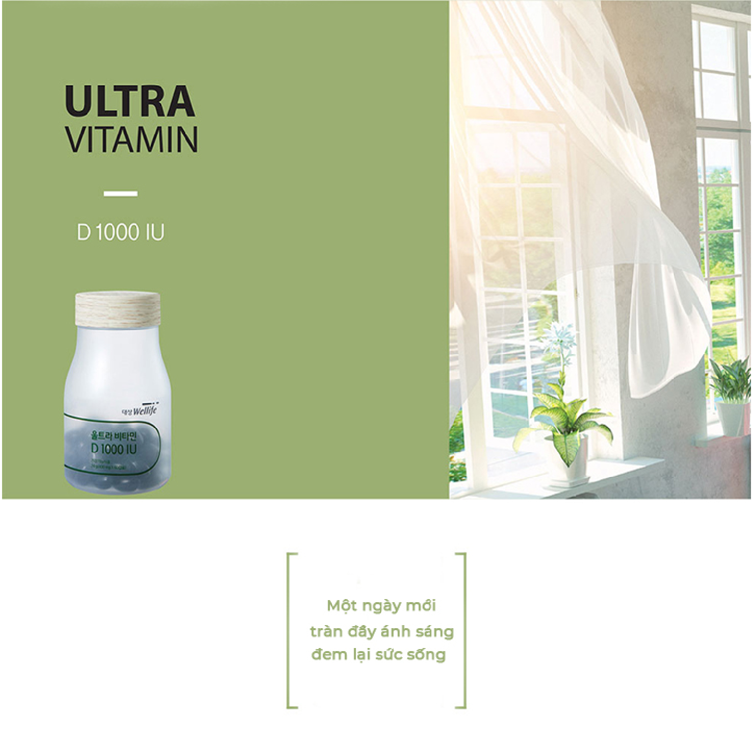 Ultra Vitamin D 1000IU Wellife Hàn Quốc Hộp 60 Viên 1632910076 blobid1632910071378