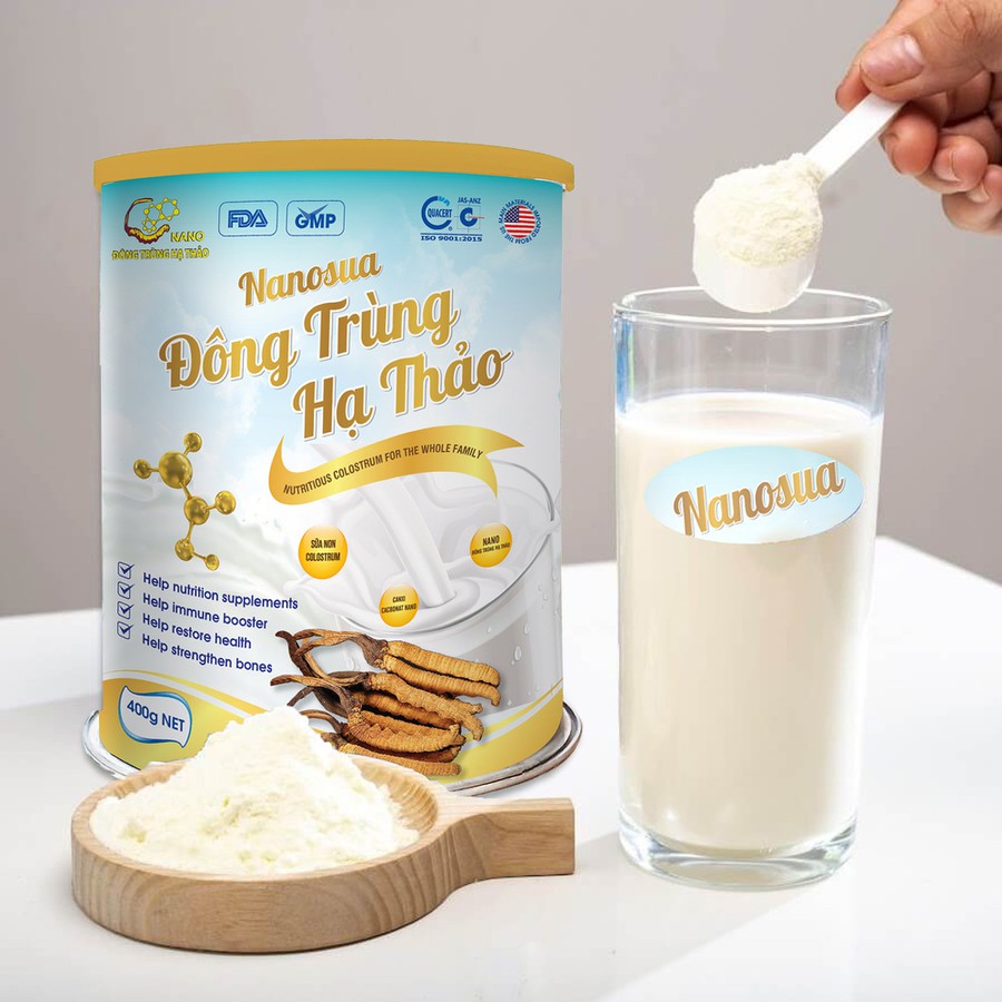 Sữa Non NanoSua Đông Trùng Hạ Thảo Hỗ Trợ Tăng Cường Sức Đề Kháng