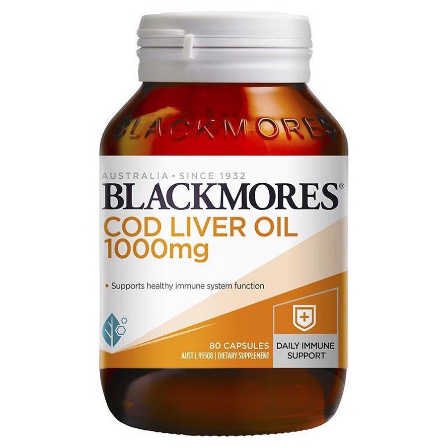 Viên Uống Dầu Gan Cá Tuyết Blackmores Cod Liver Oil 1000mg