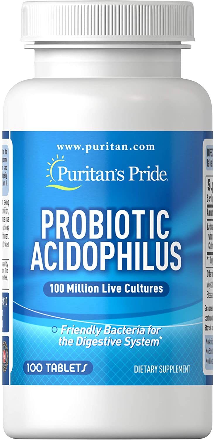 Men vi sinh Probiotic Acidophilus Puritan's Pride 100 viên