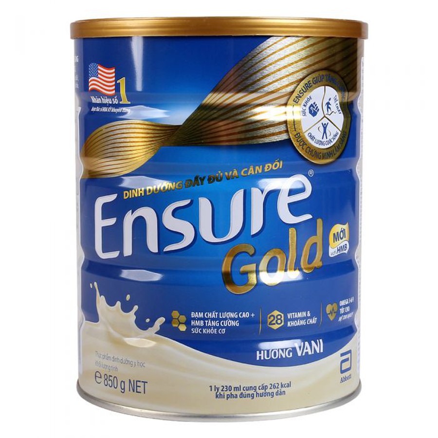 Sữa Ensure Gold 850g- Sữa Bột Cho Người Lớn Tuổi