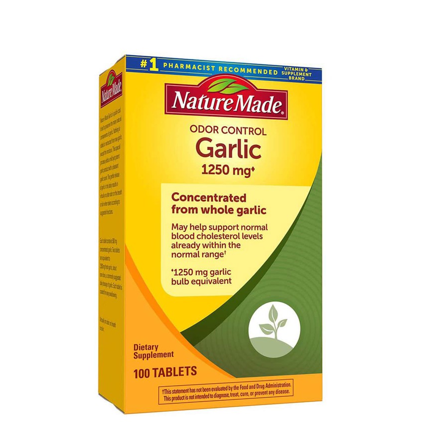Tinh Dầu Tỏi Garlic Nature Made 1250mg 100 Viên