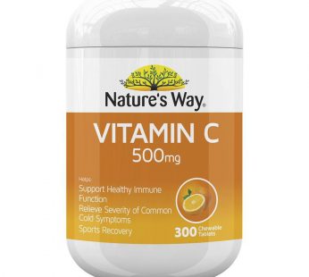 Viên Nhai Hỗ Trợ Bổ Sung Vitamin C 500mg Nature’s Way Của Úc