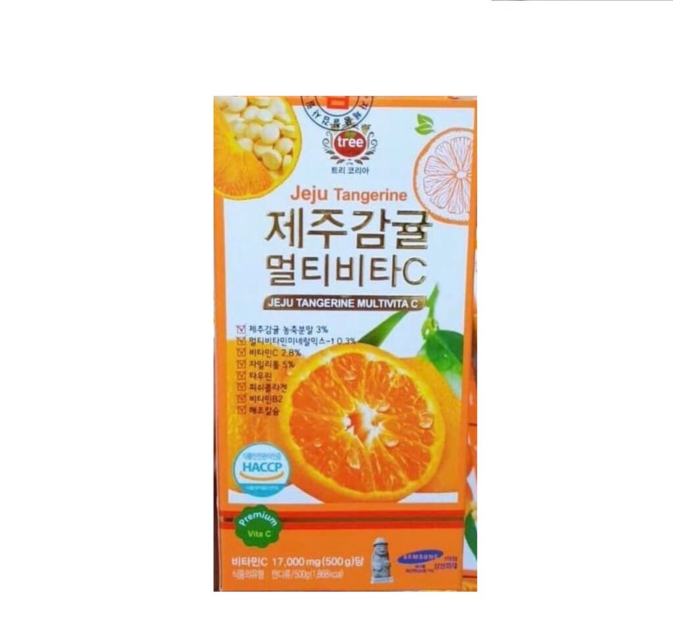 Viên Ngậm Vitamin C Jeju Tangerine Multivita C 17,000mg