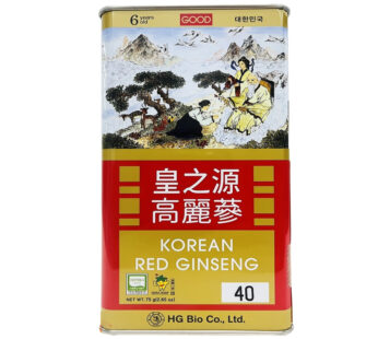Hồng Sâm Củ Khô HG Bio Korean Red Ginseng Hộp Thiếc 75gr (6 củ)