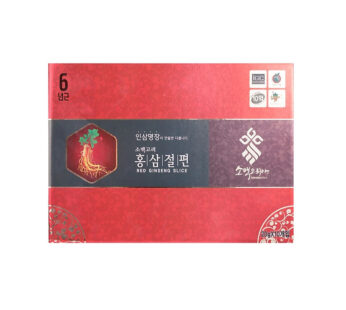Hồng Sâm Lát Tẩm Mật Ong Sobaek Korea Red Ginseng Slice (20gr x 10 gói)