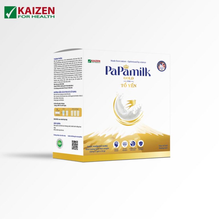 Sữa hỗ trợ loãng xương và giúp hồi phục PaPamilk Gold chứa Tổ Yến – Hộp 7 gói (gói 32g) thie1babft ke1babf chc6b0a cc3b3 tc3aan 3 768x768 1
