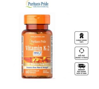 Viên uống bổ sung Vitamin K2 50mcg Puritan’s Pride của Mỹ